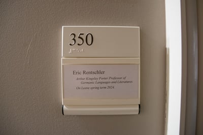 Cover image for Harvard Prof. Eric Rentschler Sanctioned for Violating Sexual Harassment Policies