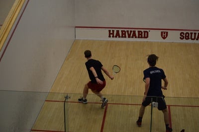 Cover image for Harvard men squash Drexel