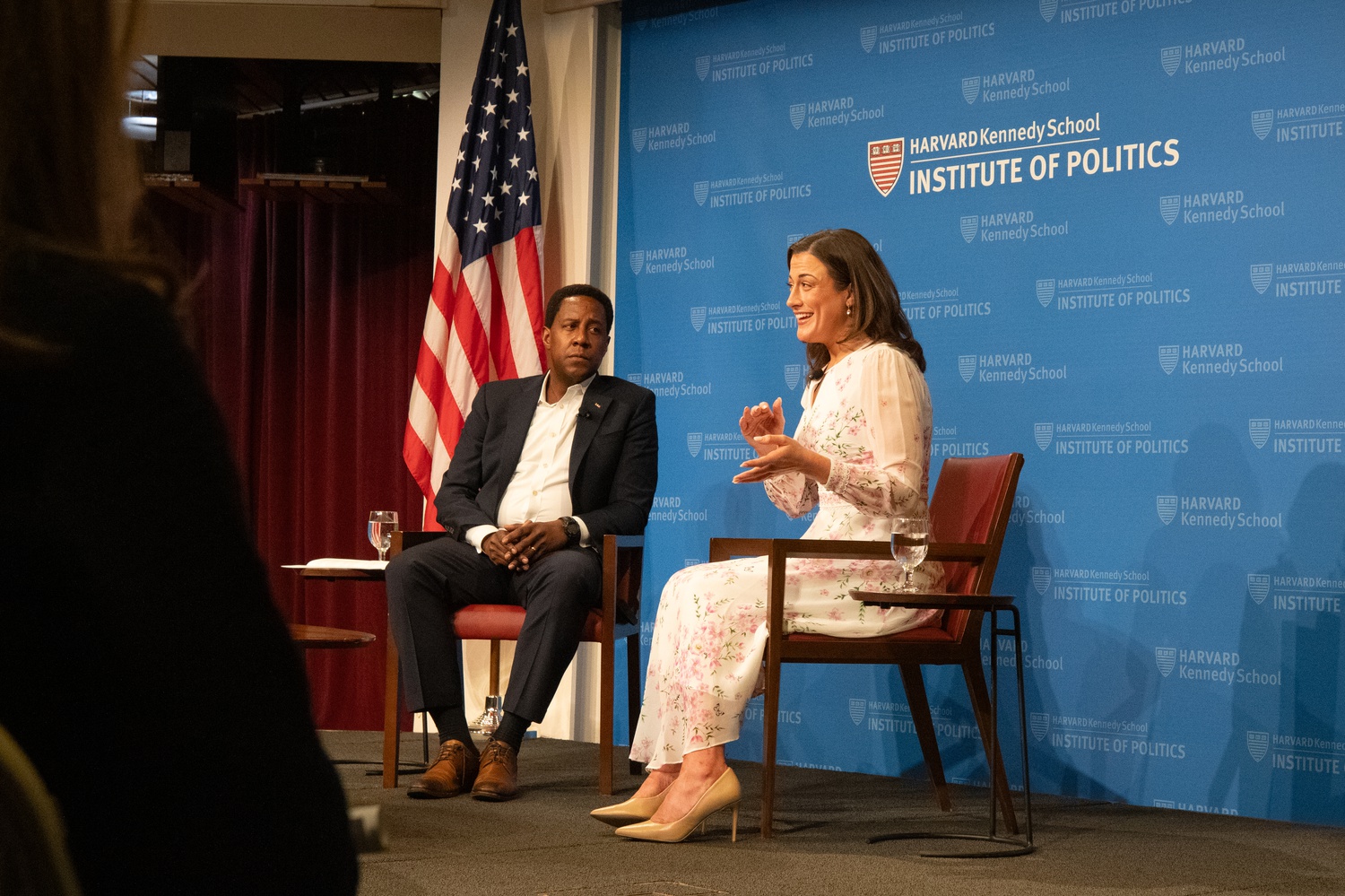 The Harvard Kennedy School Institute of Politics hosted Cassidy Hutchinson, author and former White House Aide, in a discussion on Wednesday evening.