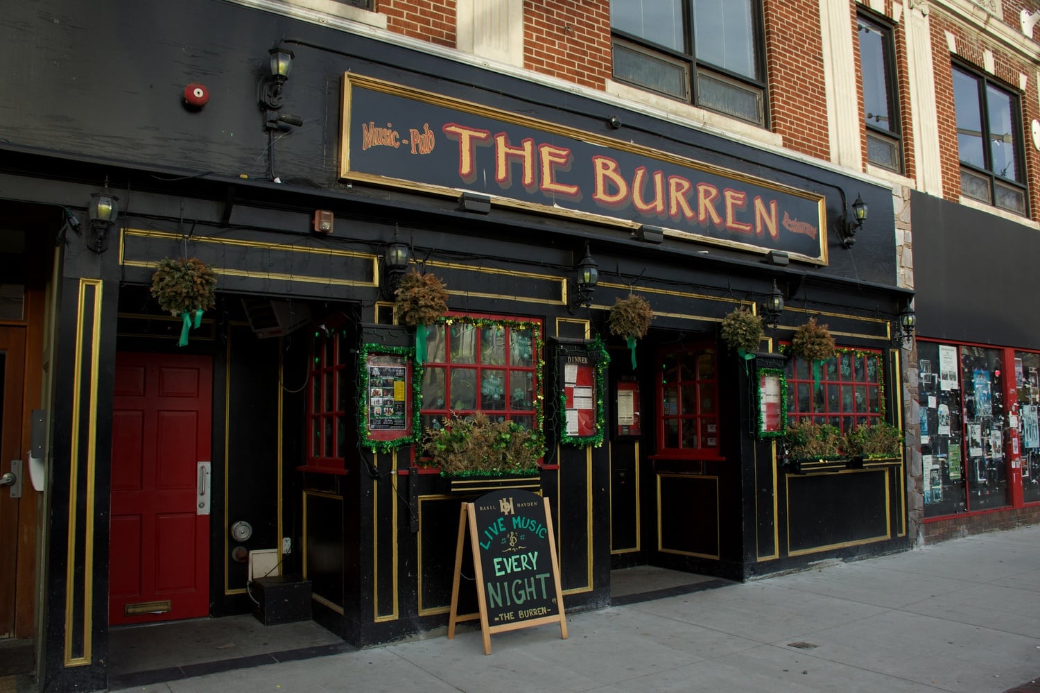 The Burren, an Irish pub in Somerville, often hosts live performers. A performer said his fiddle was nearly stolen by two Harvard students last week.