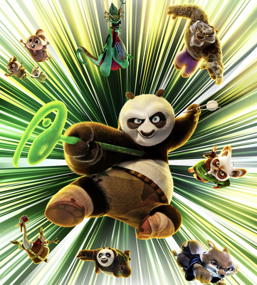 Cover image for 'Kung Fu Panda 4' promotional image