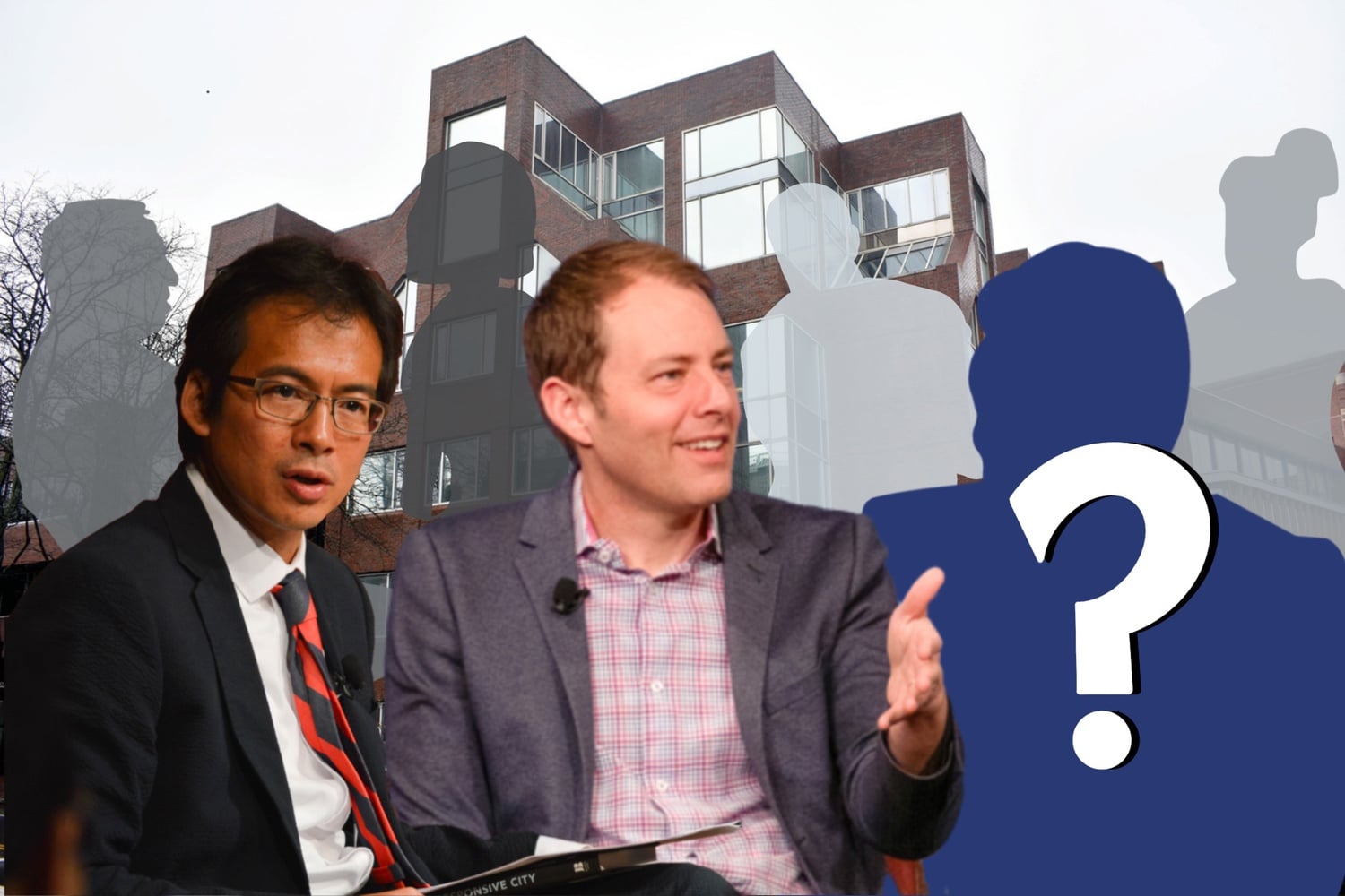 Harvard Kennedy School professors Archon Fung, left, and David J. Deming are the two internal finalists for the HKS dean search.