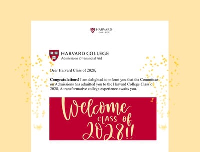 Cover image for ‘Still Doesn’t Feel Real’: Class of 2028 Reacts to Harvard Acceptance