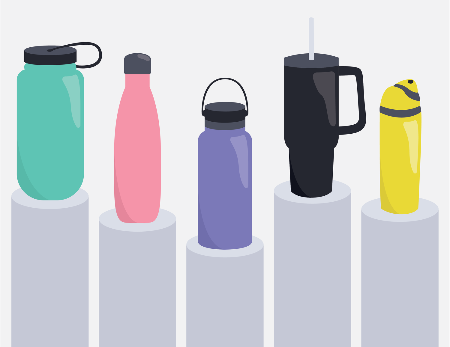 Water bottles are not simply trending online; they are entering the world of fashion.
