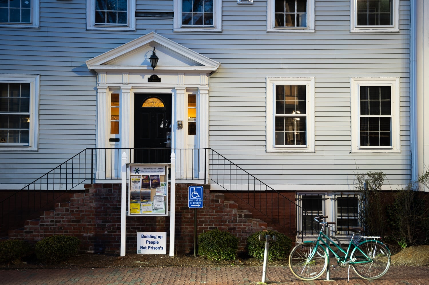 The Democracy Center is located at 45 Mt Auburn St. The Foundation for Civic Leadership voted last week to indefinitely close the center for construction.