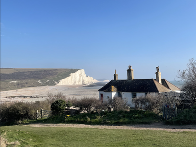 Cover image for The Seven Sisters Cliffs and Coastguard Cottages from “Atonement”