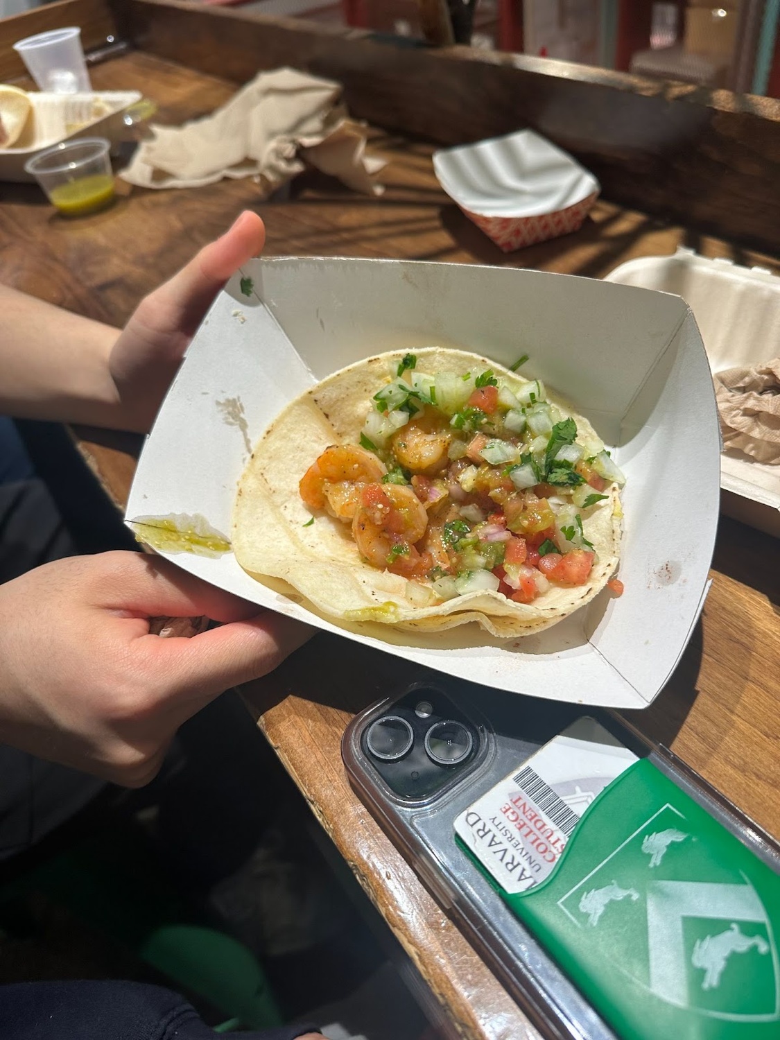The shrimp were not shrimping.