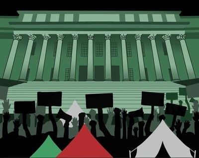 Cover image for Pro-Palestine Encampment Graphic