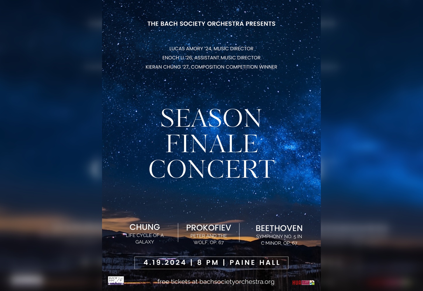 Bach Society Orchestra performed their season finale concert on April 19.