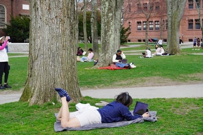 Cover image for After a Long Winter, Students Eagerly Await Spring