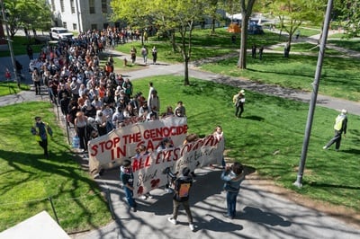 Cover image for 35,000 People Dead; Harvard Suspends Students Instead