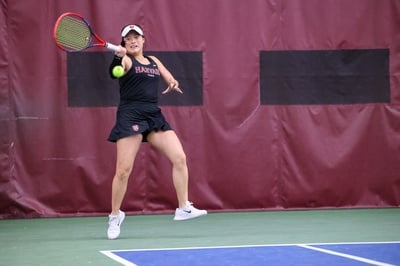 Cover image for Harvard Women’s Tennis Shines at UMass Minutewomen Invitational
