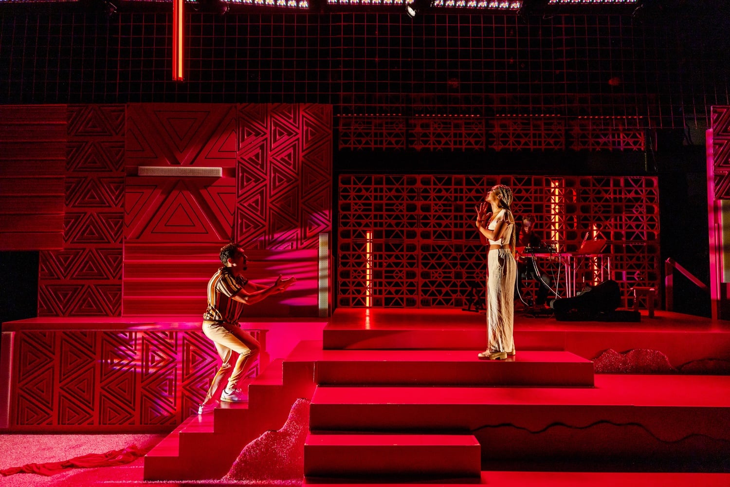 Fernando Barbosa and Chloe McFarlane in Actors’ Shakespeare Project’s production of "Romeo and Juliet."