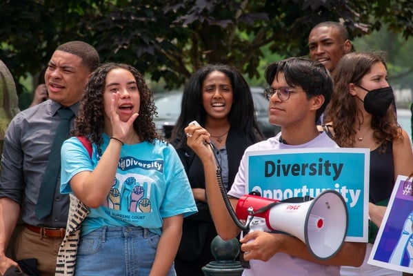 Cover image for VIDEO: Protesters Clash in Washington After Supreme Court Ends Affirmative Action