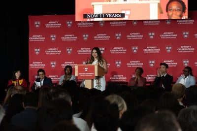 Cover image for ‘Aspiration of Future Generations’: Harvard Celebrates First-Generation, Low-Income Graduates at Affinity Event