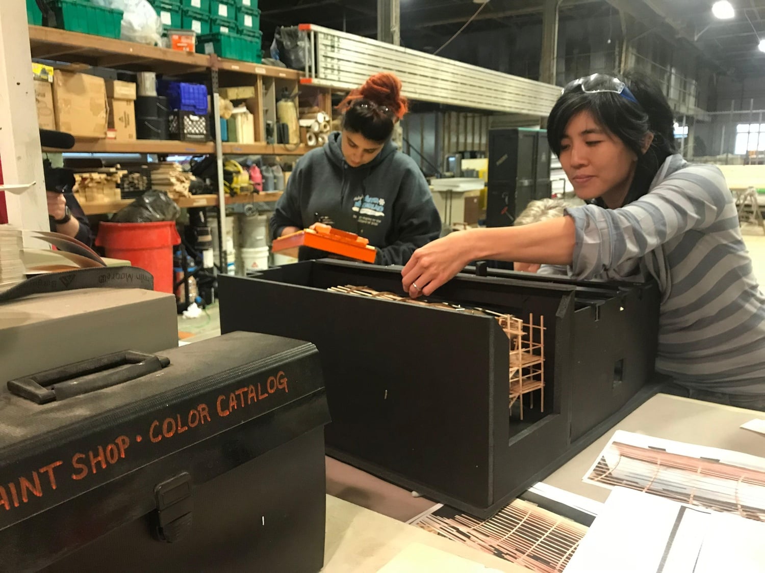 Mimi Lien, Tony Award-winning scenic designer, works on A.R.T.'s "Moby-Dick."