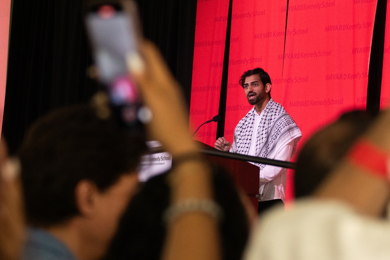 Ali Mirza, a graduating master's in public policy student, slammed the Harvard College Administrative Board's decision to bar more than a dozen College students from graduating over their participation in the encampment in Harvard Yard.