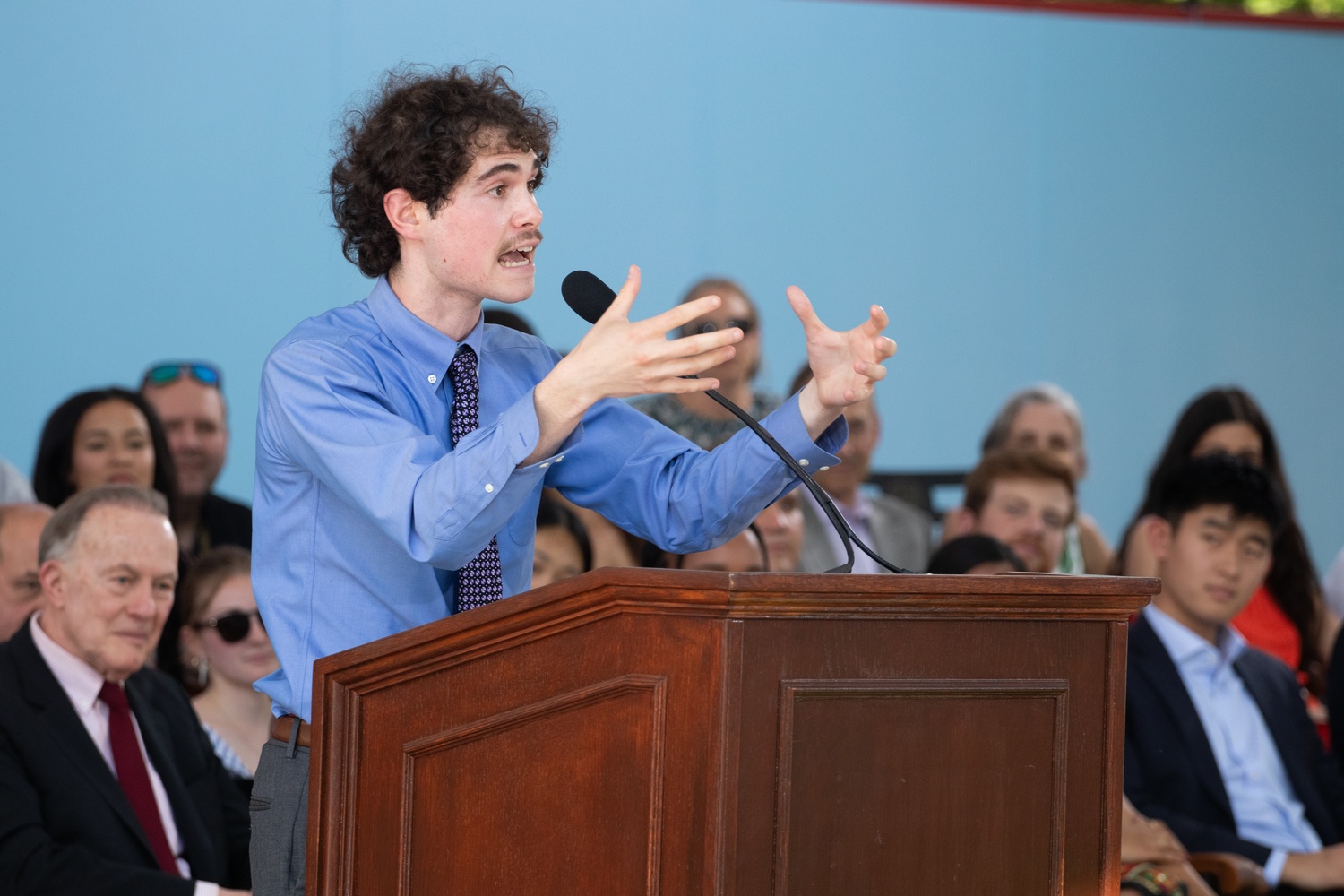Jeremy Ornstein '24 delivered special remarks to the Class of 2024 at the Harvard College Class Day.