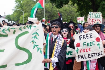 Cover image for Outrage at Decision to Deny Diplomas to 13 Pro-Palestine Students Overshadows Harvard Commencement
