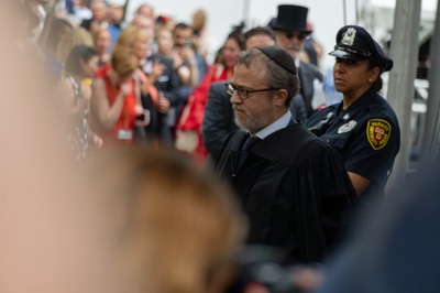 Cover image for Rabbi Zarchi Confronted Maria Ressa, Walked Off Stage Over Her Harvard Commencement Speech