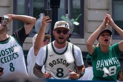 Cover image for In Photos: A Trip to Title Town at the Boston Celtics Victory Parade