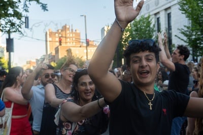 Cover image for Conga Line at Cambridge Dance Party