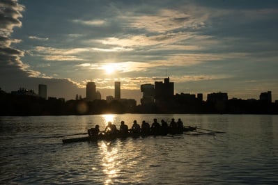 Cover image for Harvard Heavyweight Rowing Dominates Penn and Navy on the Charles