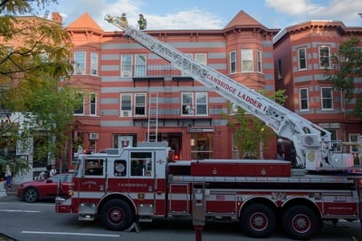 Cover image for Dropped Cigarette Sparks Large Fire Department, Police Response in Harvard Square