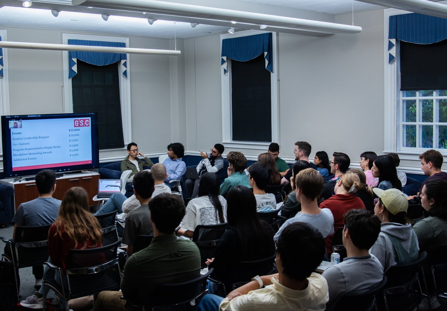The GSC meets in September for its first meeting of the fall semester.