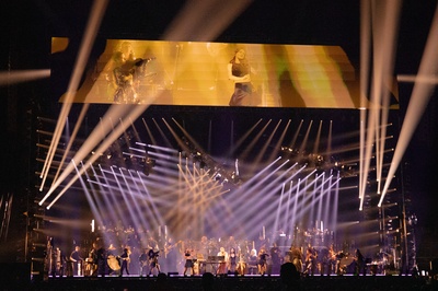 Cover image for Hans Zimmer Live Wide Shot Colorful Lights