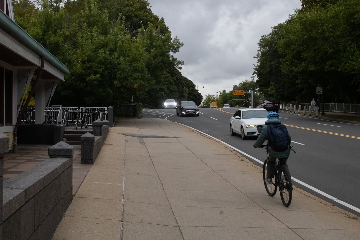The Mass. DCR will begin road safety improvements Monday along the stretch of Memorial Drive where a cyclist was killed in a crash last month.