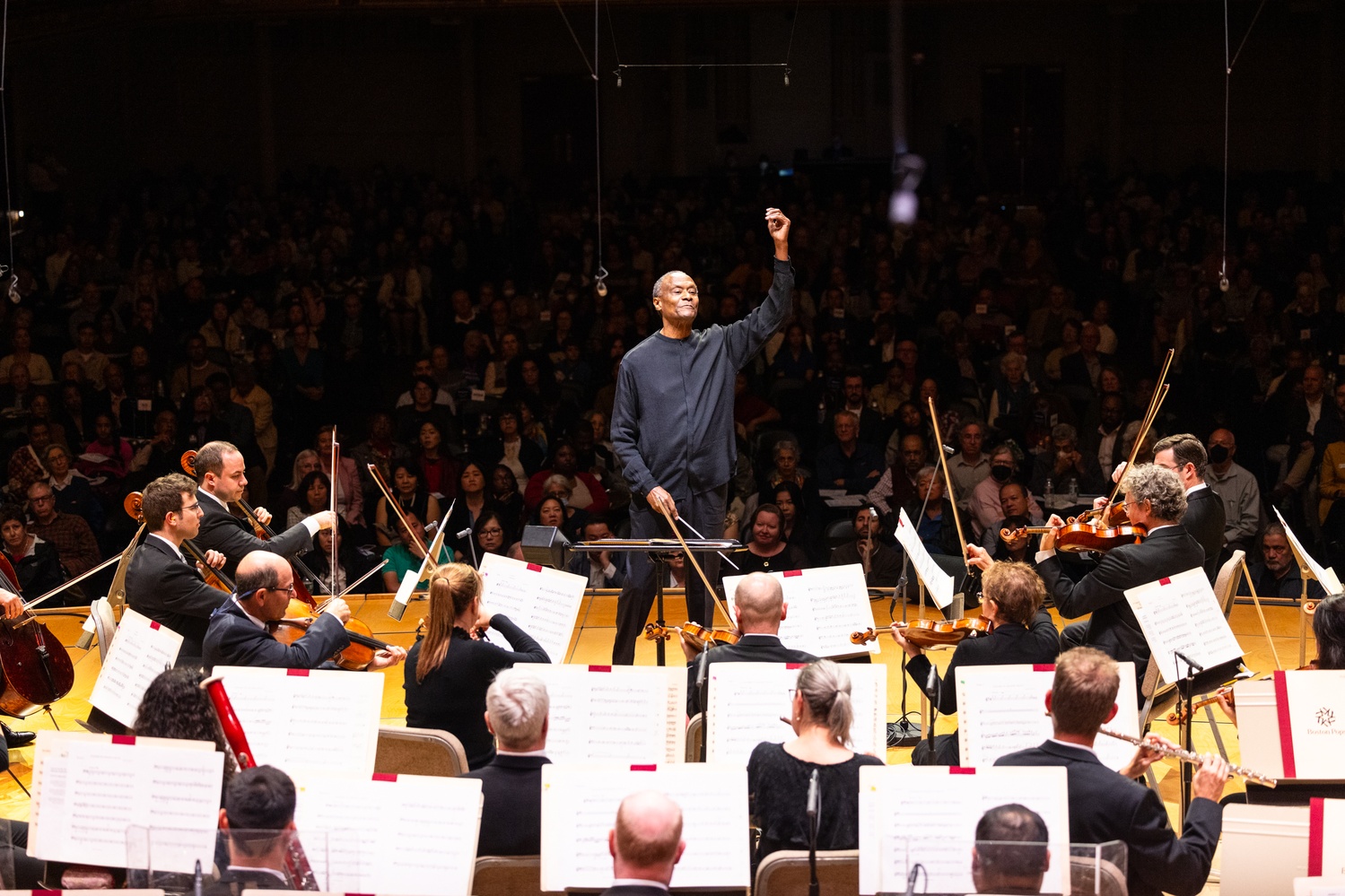 Thomas Wilkins conducts the BSO at Concert for the City.