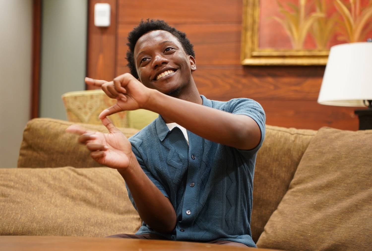 For Aaron R. Thompson ’27, who has more than 32,000 TikTok followers, being true to himself is important to his content creation.