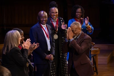 Cover image for LeVar Burton, Ice T, Spike Lee Receive Du Bois Medals at Hutchins Center Ceremony
