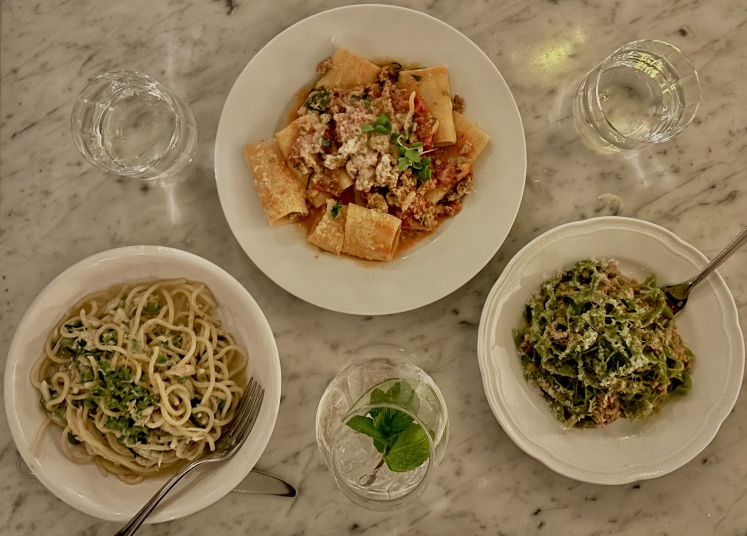 All of Bar Enza’s pasta dishes are prepared al dente, in the style of many traditional Italian restaurants.