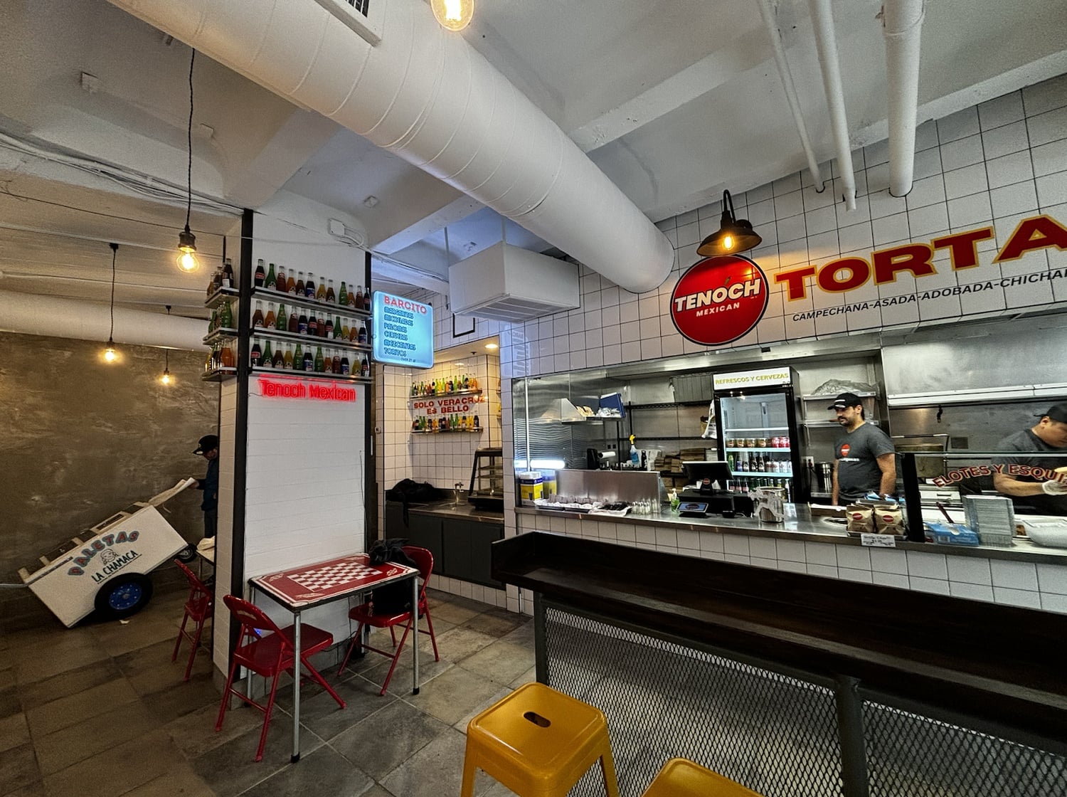 We enjoyed the retro vibes of Tenoch's interior.