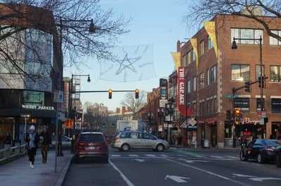 Cover image for John F. Kennedy Street and Harvard Square