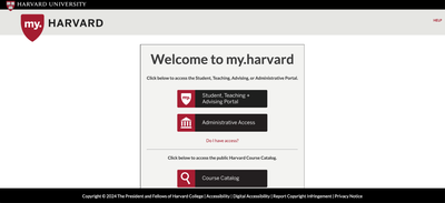 Cover image for my.harvard