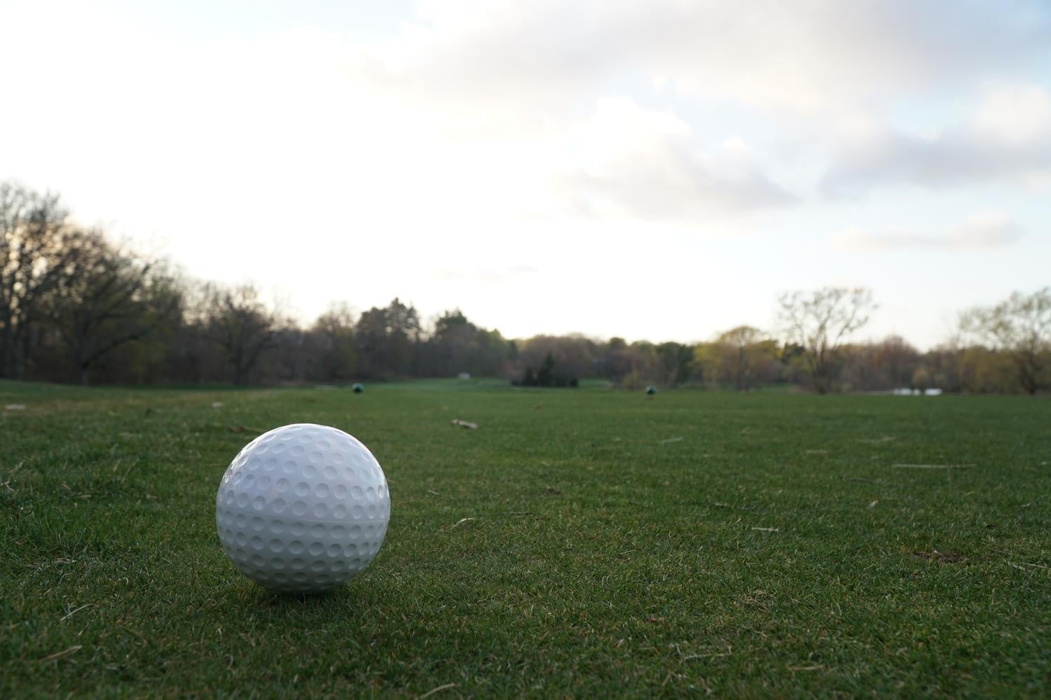The Harvard men's golf team placed third in a weather-shortened Rod Myers Invitational in Durham, N.C.