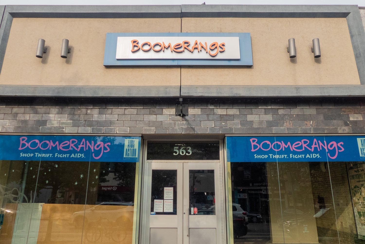 Boomerang's Cambridge location is at 563 Massachusetts Ave in the heart of Central Square. Local nonprofit More Than Words is reopening the thrift store Boomerangs in December.