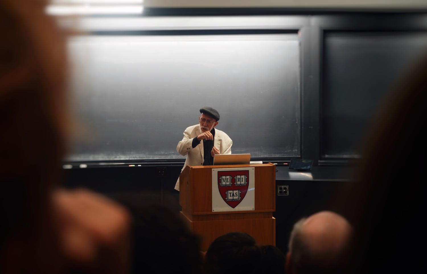 Nobel Prize winner and theoretical physicist Kip Thorne delivers the inaugural Black Hole Initiative Hawking Lecture. Thorne spoke about black holes and wormholes during the lecture.