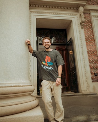 Cover image for Zedd Poses Widener Library