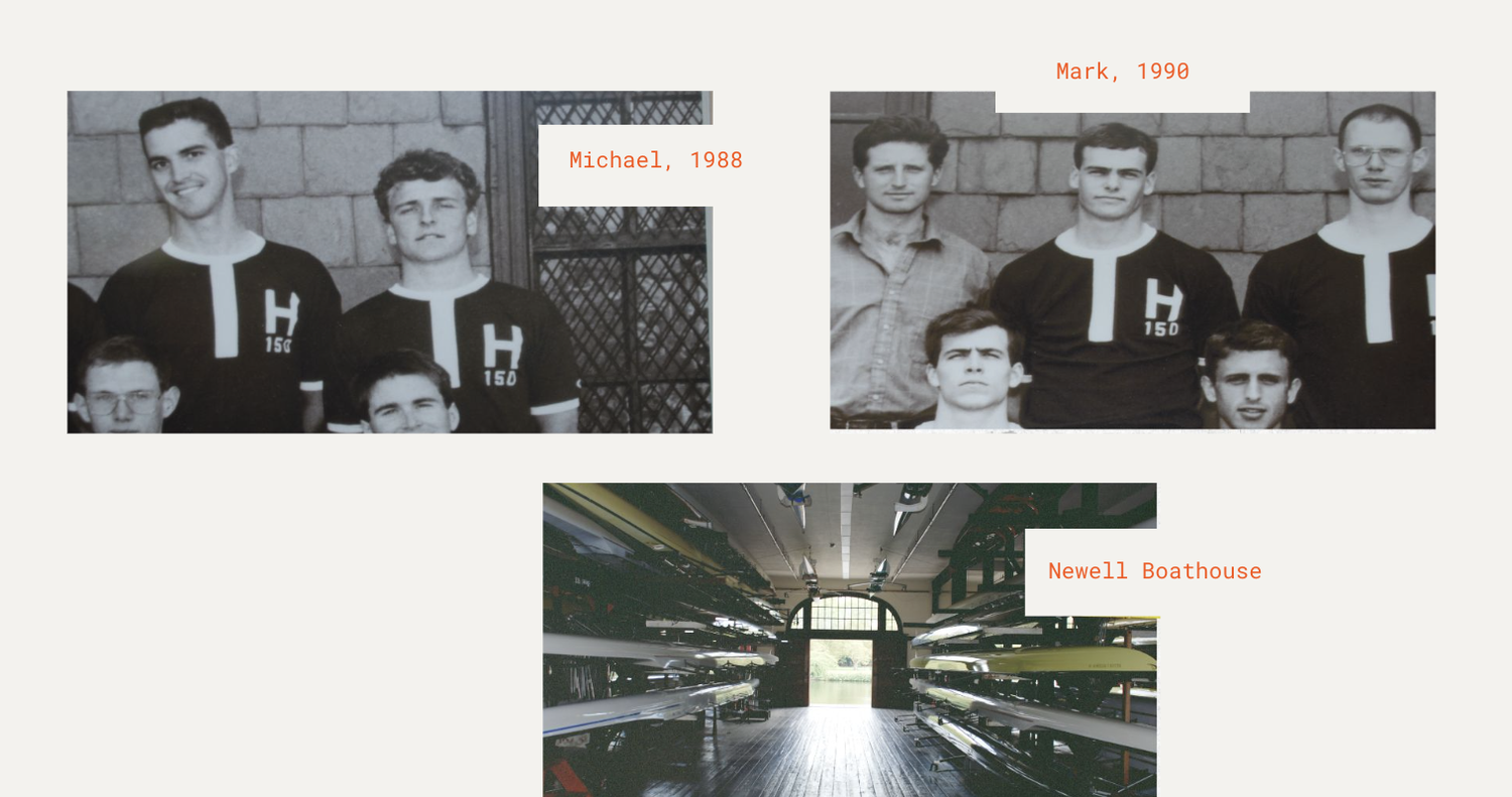 Gainey and Horvath met as rowers on the lightweight rowing team.