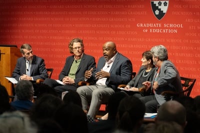 Cover image for Mass. Education Secretary, Teachers Association President Debate MCAS Ballot Question at HGSE