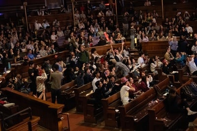 Cover image for IOP Hosts Presidential Election Watch Party in Sanders Theater