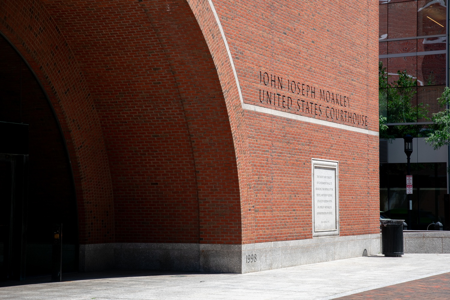 The John Joseph Moakley U.S. Courthouse is located in Boston. District Court Judge Julia E. Kobick '05 sentenced Han Lee to four years in prison on Wednesday for her role in operating a high-end brothel network in Cambridge.