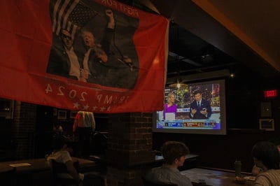 Cover image for Harvard Republicans Cheer Donald Trump at Election Watch Party
