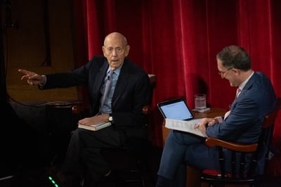 Cover image for Stephen Breyer Calls for Compromise at Harvard School of Public Health Event
