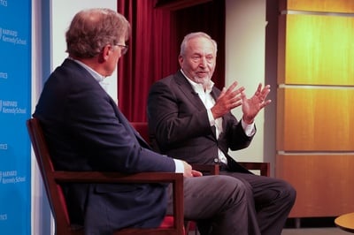 Cover image for Former Senator Phil Gramm Slams Trump’s Economic Policy At HKS Talk