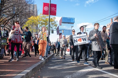 Cover image for In Photos: Protesters Clash at Boston Men’s March